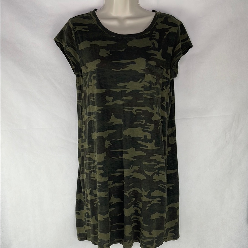 Sanctuary Green Camouflage Dress